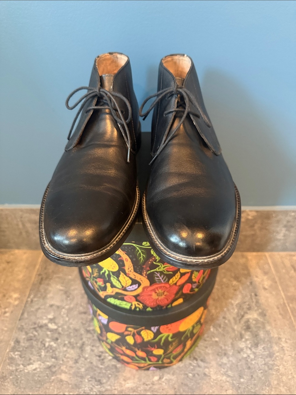 Banana Republic Black Leather Chukka Boots for Men